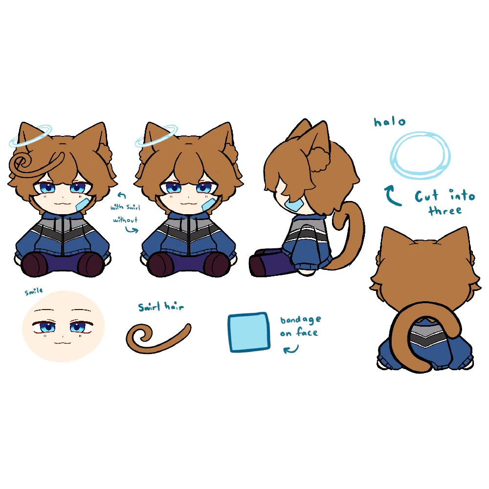 BlueByteSora Plushie Design